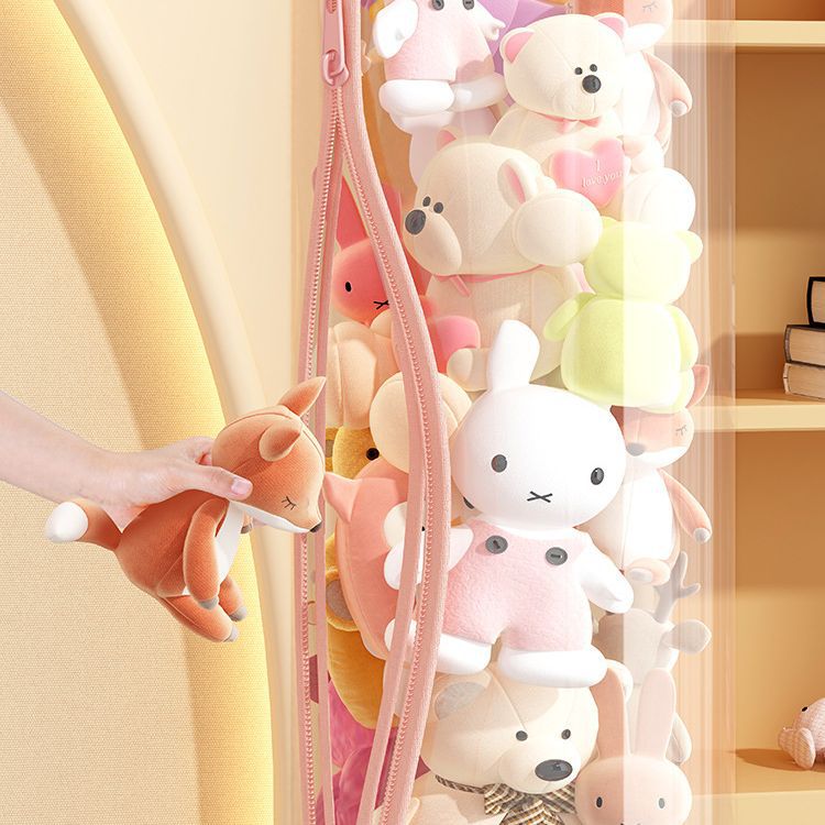 Stuffed Toy Storage Barrel wit - Soft Plush Doll recension och pris