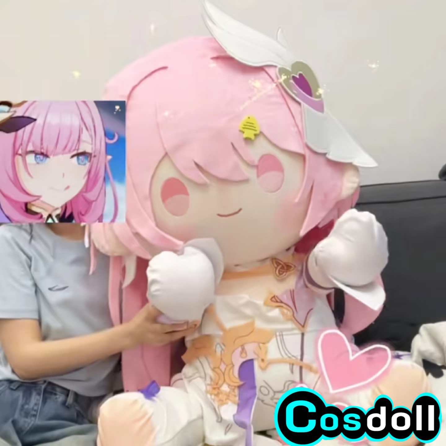 80cm Honkai Impact 3 Elysia St - Soft Plush Doll recension och pris
