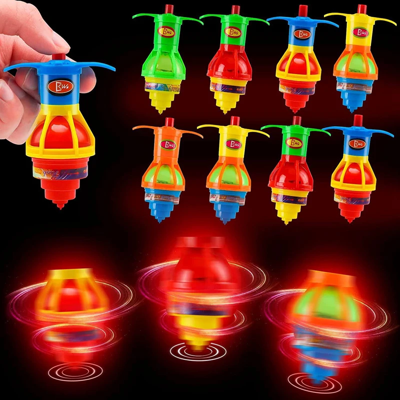 10-20PC Glow Rotating Gyro Kid - Kids Toys 10 Year Old recension och pris