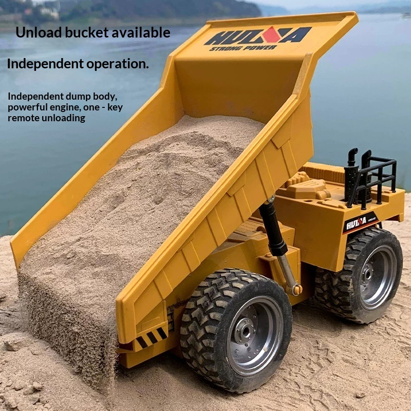 Huina 1534 RC Dump Truck 1/18  - Kids Toys Under $10 recension och pris