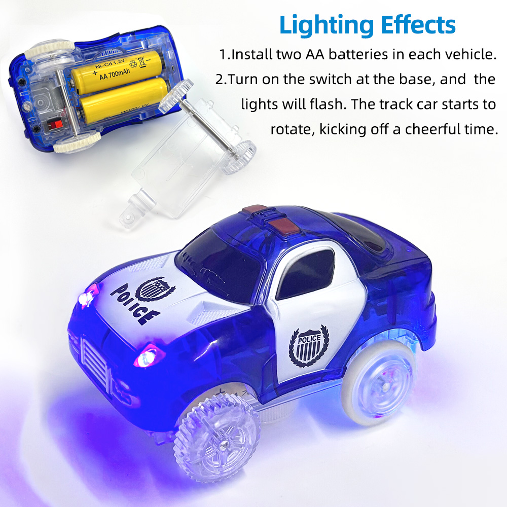Magic Glowing Race Cars, Polic - Kids Toys Jeep recension och pris