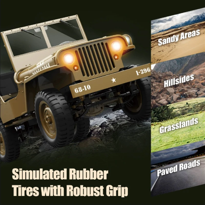 JJRC 1:10 C8815 Rc Car WILLYS  - Kids Toys Jeep recension och pris
