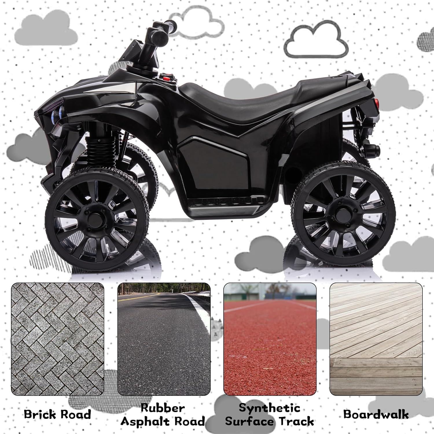 6V Ride on Toy, Kids ATV 4 Whe - Kids Toys Quad recension och pris