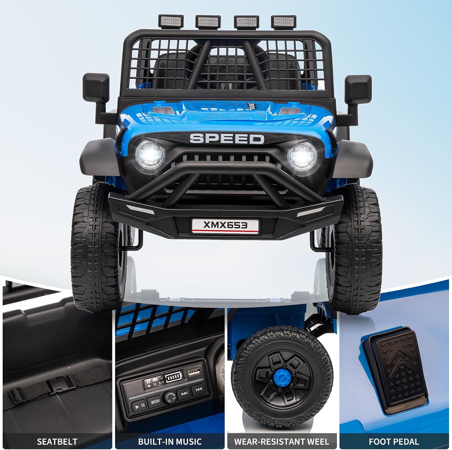 12V Kids Electric Single‑Seat  - Kids Toys Jeep recension och pris