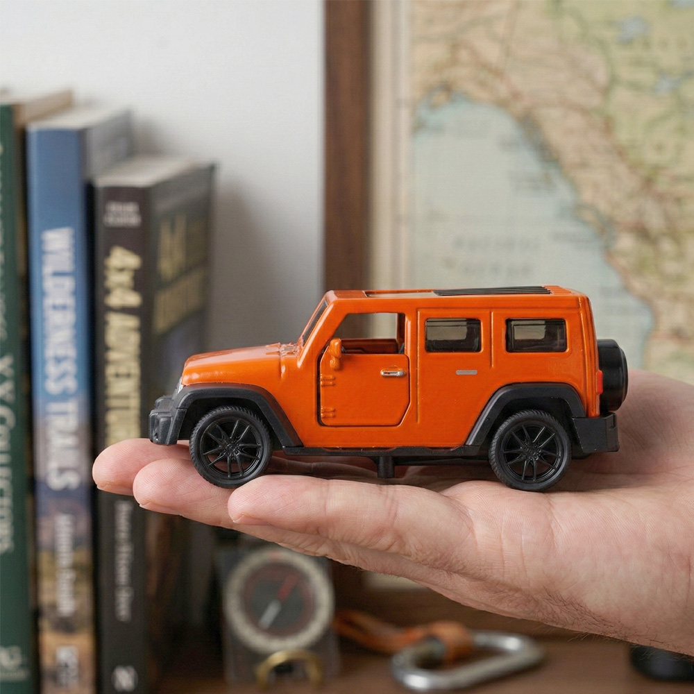 1:43 Orange Jeep Wrangler Die- - Kids Toys Jeep recension och pris