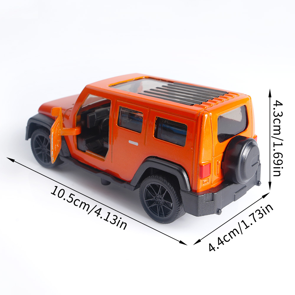 1:43 Orange Jeep Wrangler Die- - Kids Toys Jeep recension och pris