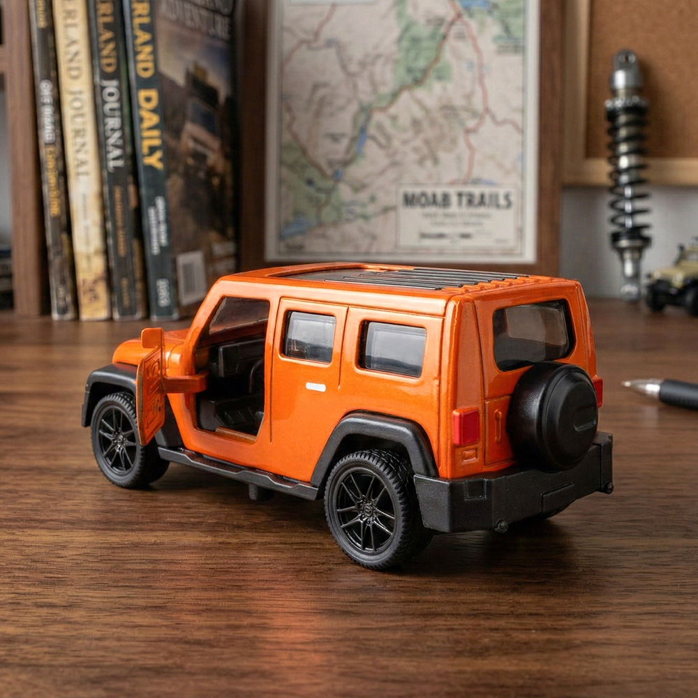 1:43 Orange Jeep Wrangler Die- - Kids Toys Jeep recension och pris