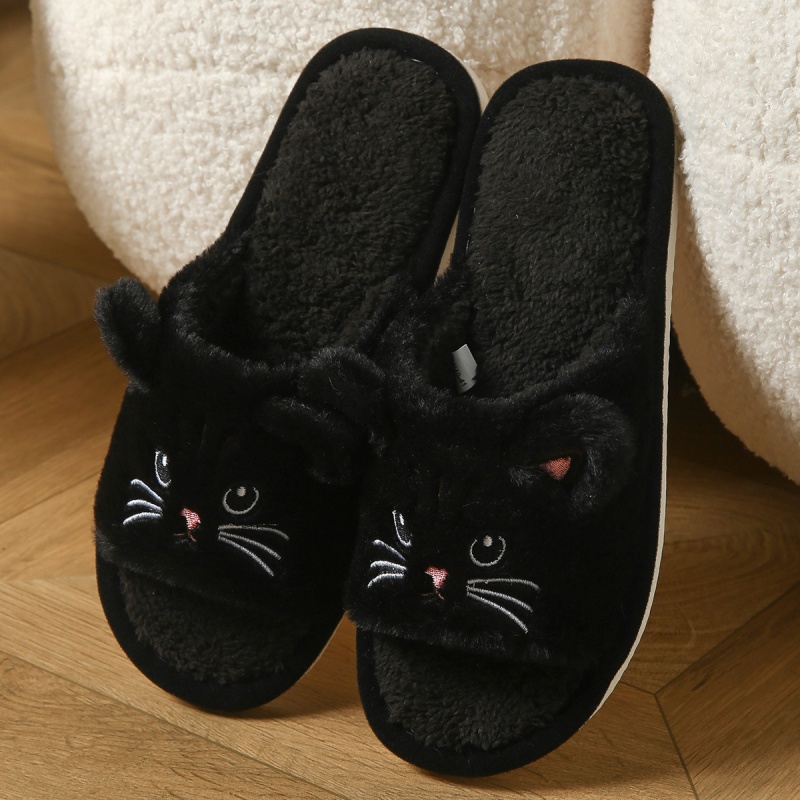 Cute Cat Plush Flip Flops For  - Soft Plush Doll recension och pris