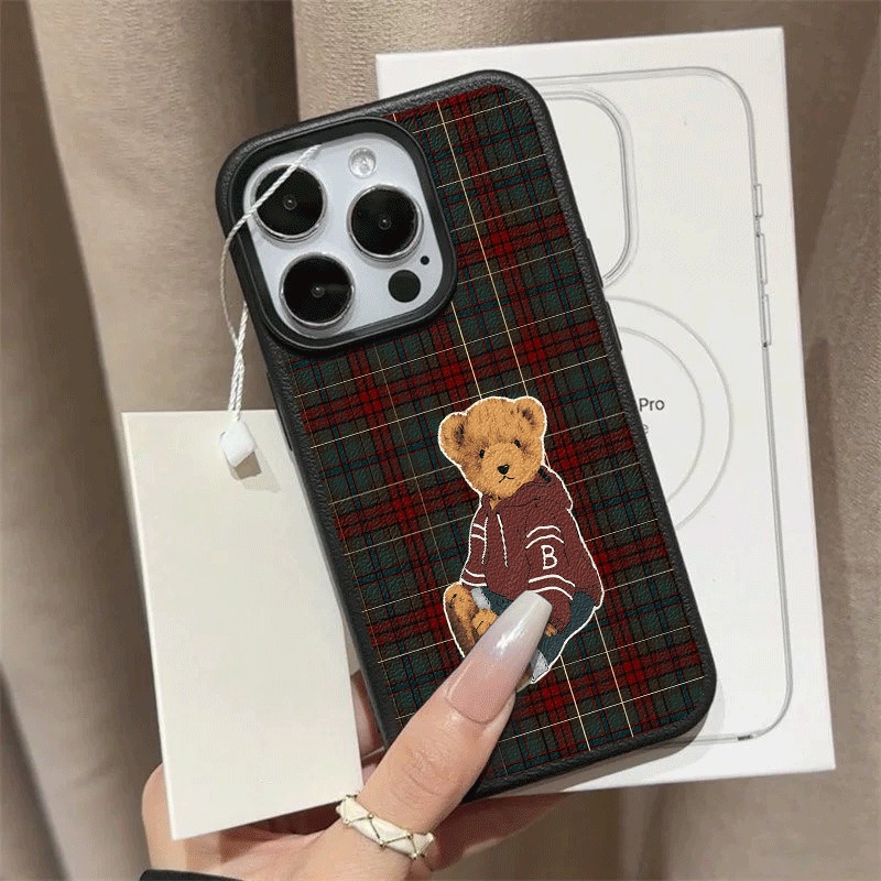 Grid Retro Teddy Bear Pattern  - Soft Plush Doll recension och pris