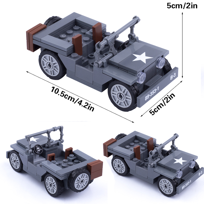 MOC WW2 Military US Figures Wi - Kids Toys Jeep recension och pris