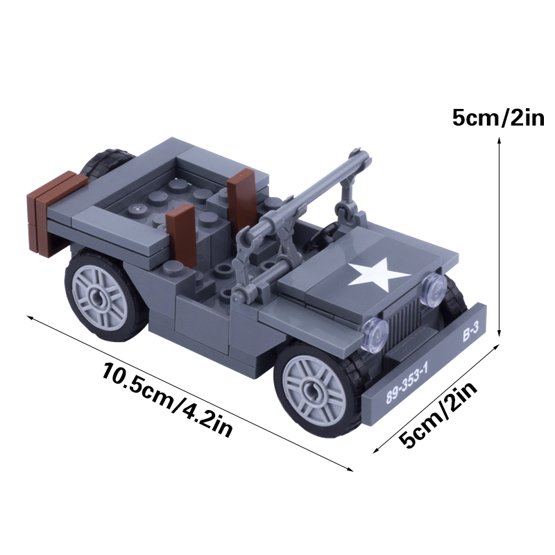 MOC WW2 Military US Figures Wi - Kids Toys Jeep recension och pris