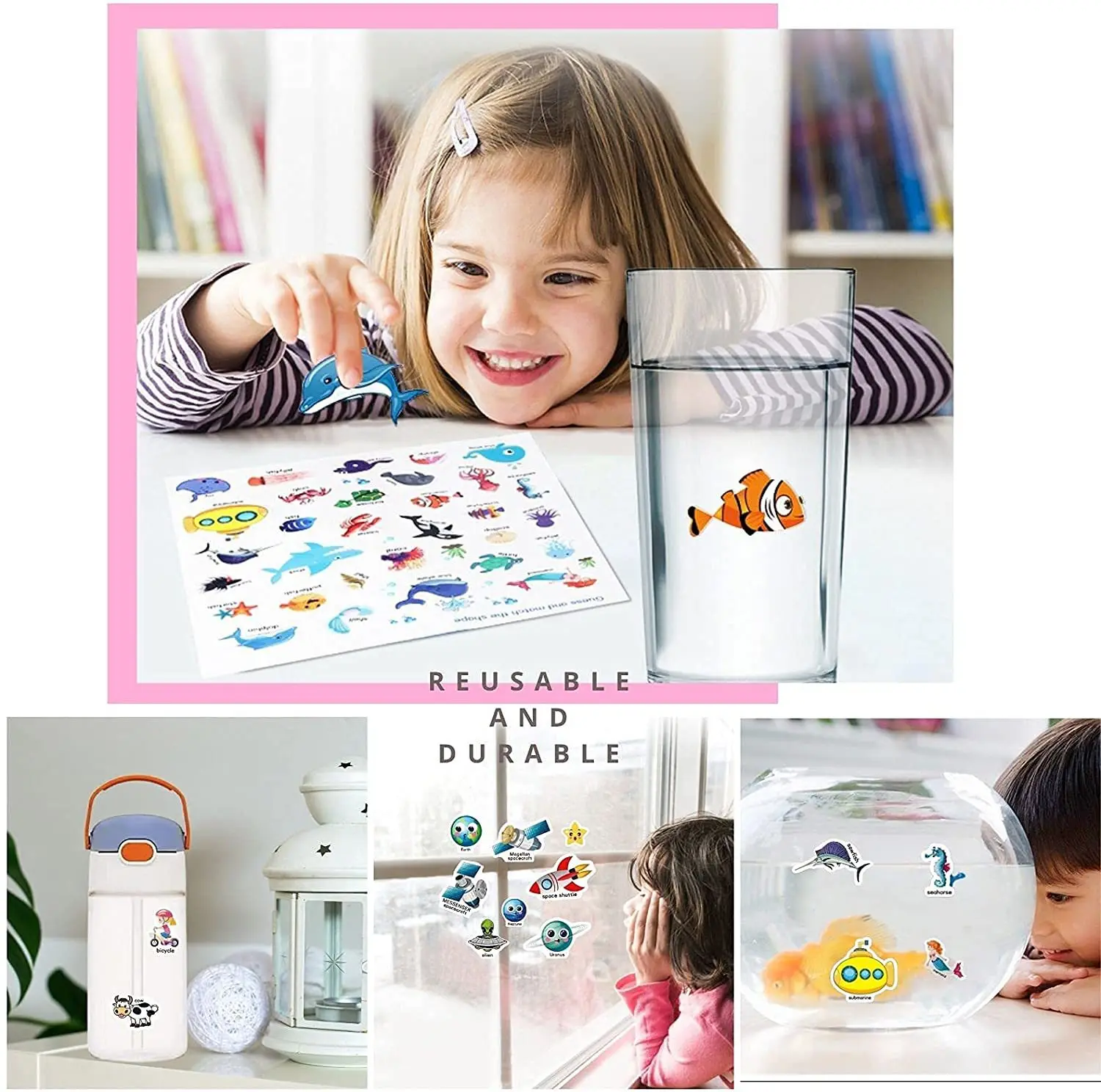Kids Reusable Sticker Book Mul - Kids Toys 10 Year Old recension och pris