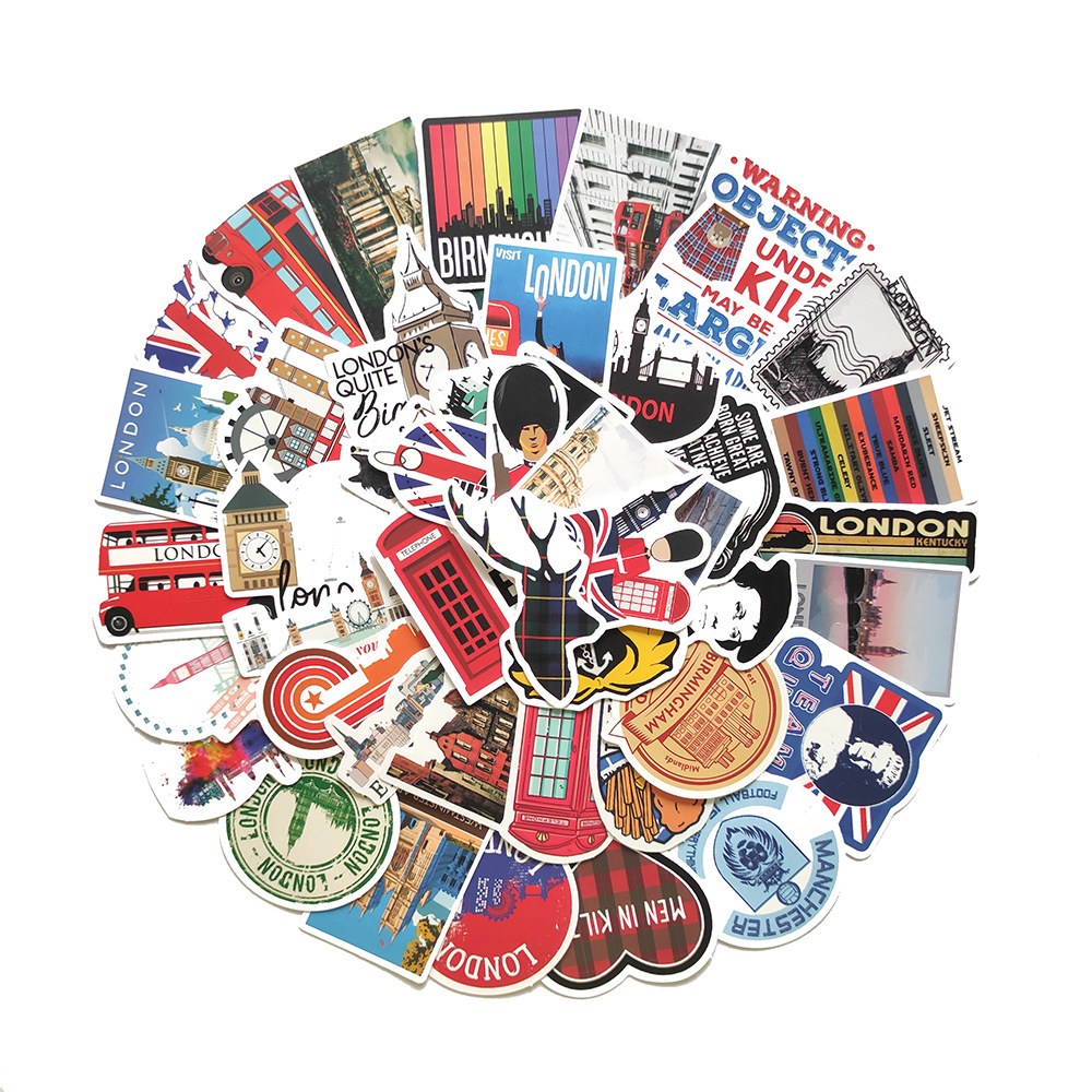 50pcs London England Stickers  - Kids Toys London recension och pris