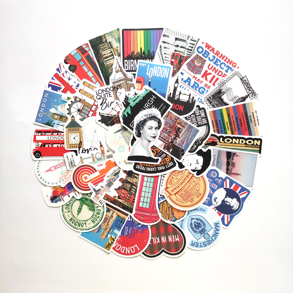 50pcs London England Stickers  - Kids Toys London recension och pris