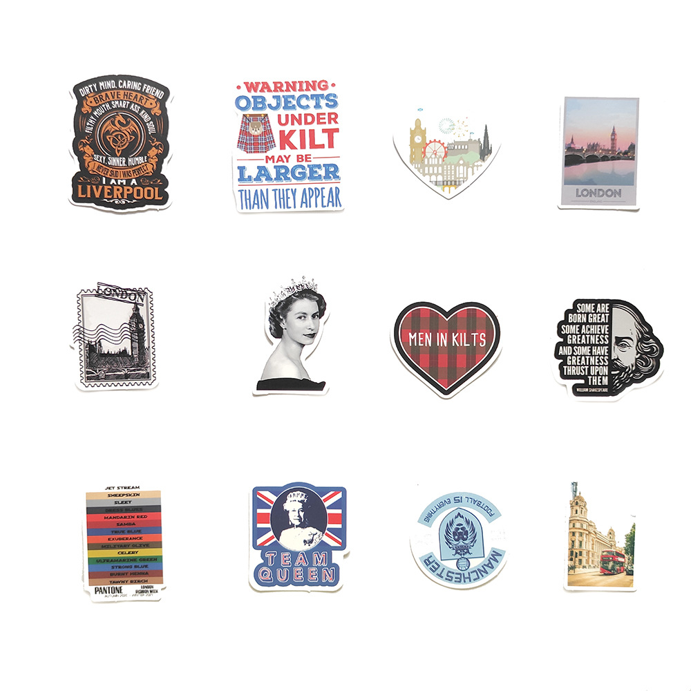 50pcs London England Stickers  - Kids Toys London recension och pris