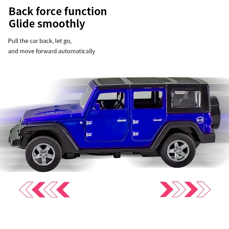 1:36 Alloy JEEPS Wrangler Car  - Kids Toys Jeep recension och pris