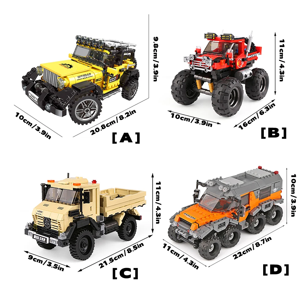 DIY Car Truck Building Block S - Kids Toys Jeep recension och pris