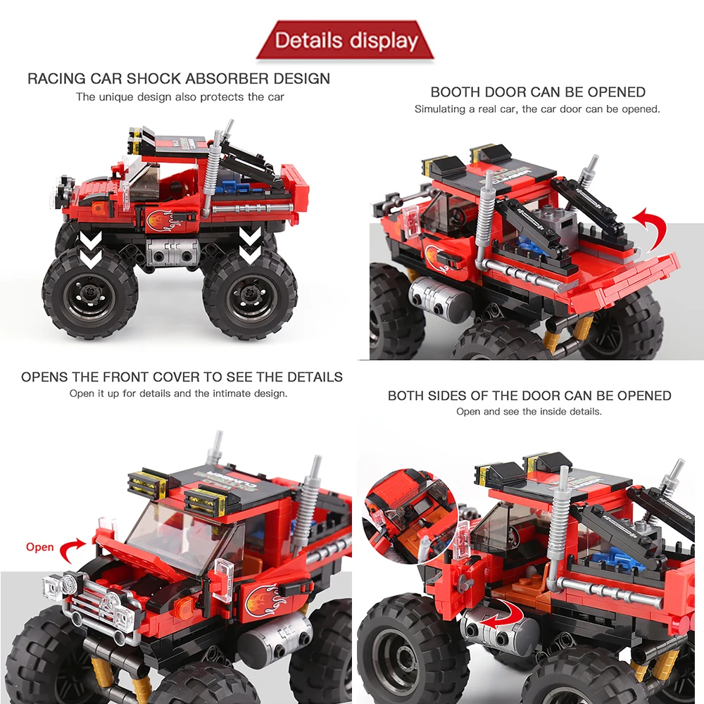 DIY Car Truck Building Block S - Kids Toys Jeep recension och pris
